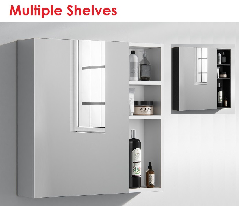 BATHAR PVC Mirror Cabinet BMC-P6060D1S1